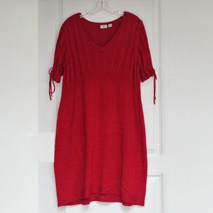 Cato red knitted dress